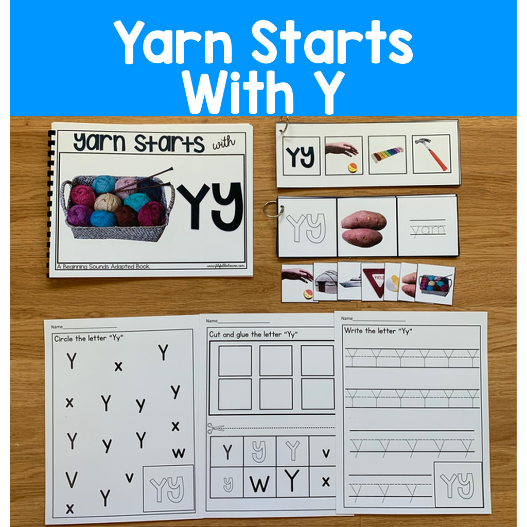 "Yarn Starts With Y" (Beginning Sounds Book And Activities)
