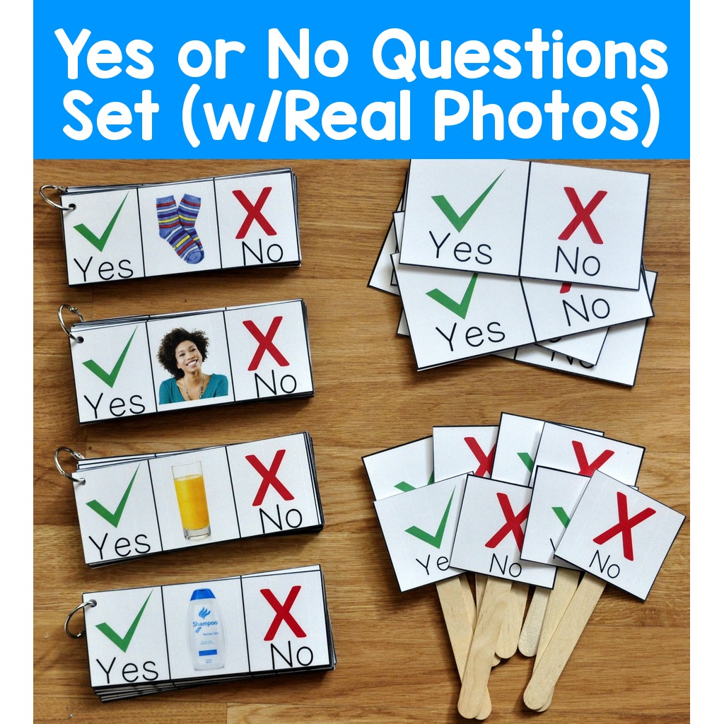 Yes or No Questions Set (w/Real Photos)
